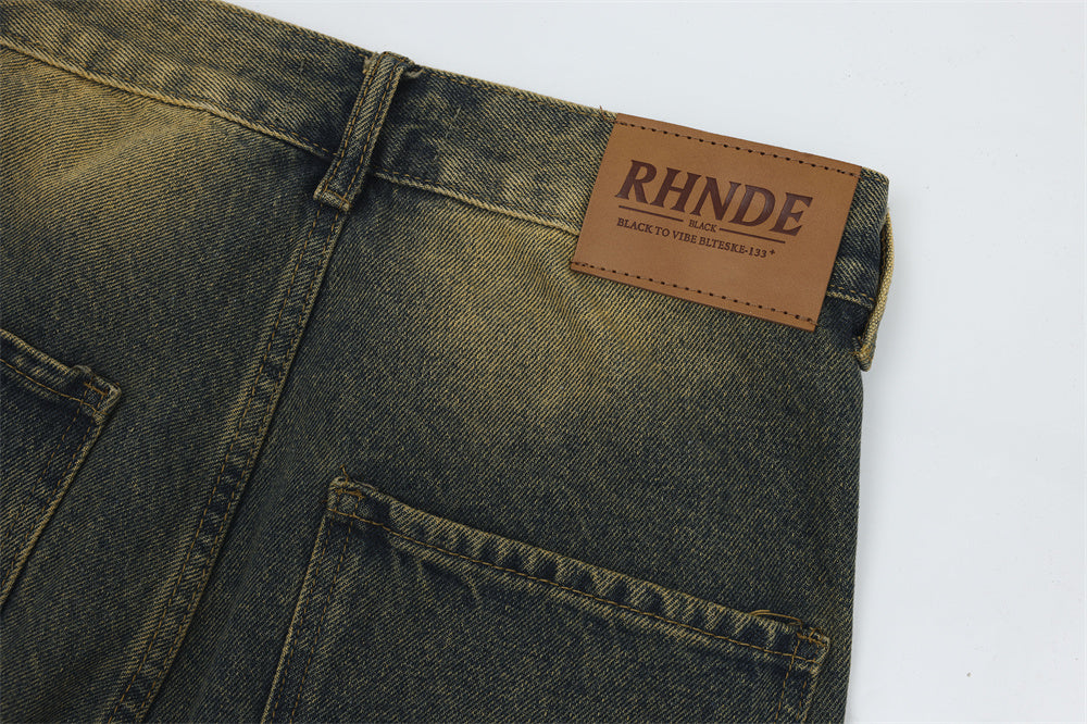 Multi-Pocket Workwear Jeans For Men