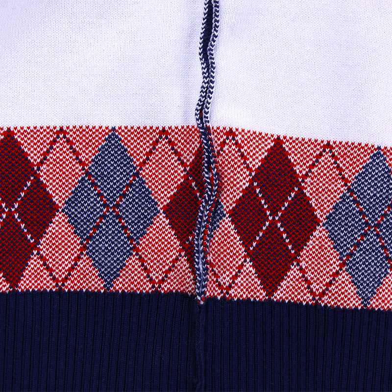 Diamond vest children's sweater