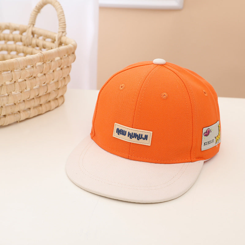 Children's English Hip Hop Colored Duck Tongue Hat