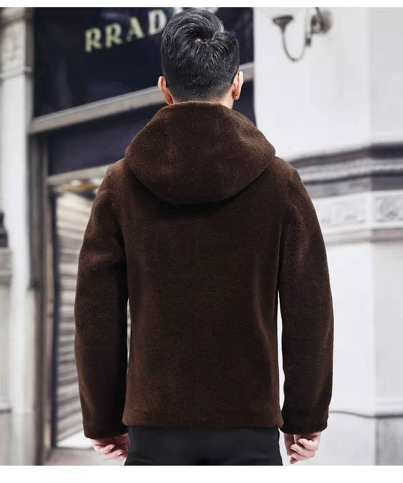 Sheep shearing jacket male double-sided