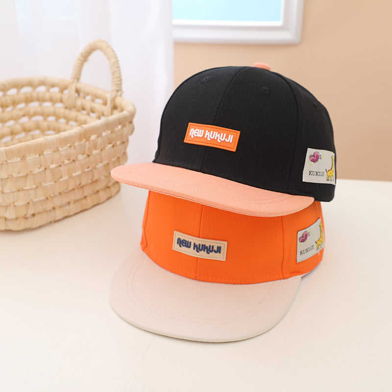 Children's English Hip Hop Colored Duck Tongue Hat