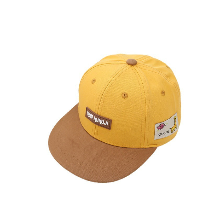 Children's English Hip Hop Colored Duck Tongue Hat