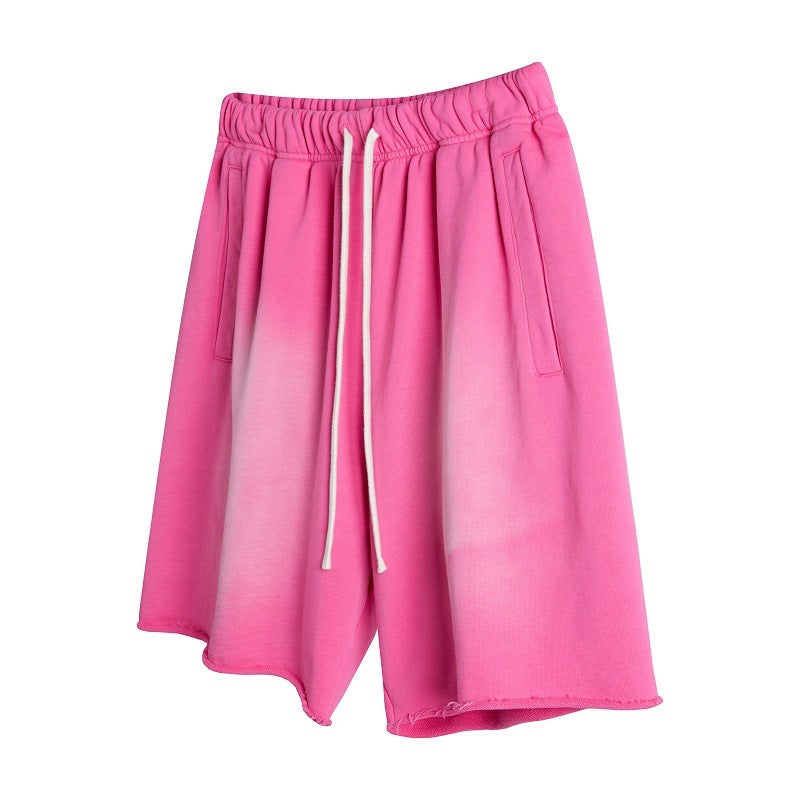 Trendy Drawstring Straight Cropped Pants For Men