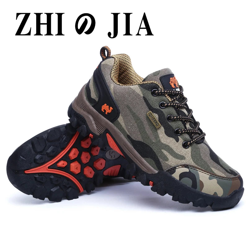 Casual cloth men's shoe sports shoe non-slip fashion shoes women's shoes camouflage waterproof couple hiking shoes outdoor train
