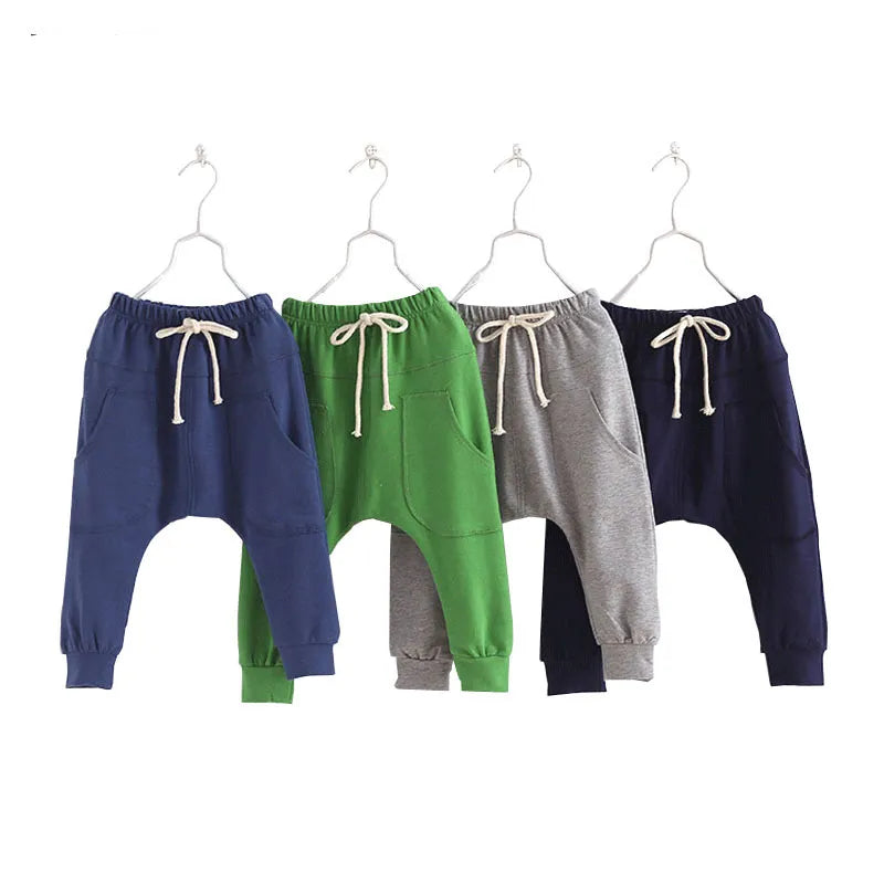 Boys Pants Spring Autumn Toddler Kids Trousers Clothes Cotton Children Harem Pants For Baby Girls Pants