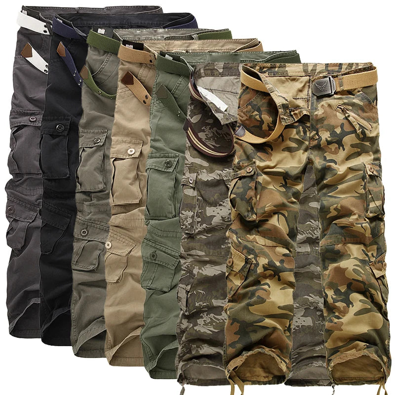 2023 Hot sale free shipping men cargo pants camouflage trousers military pants for man 7 colors