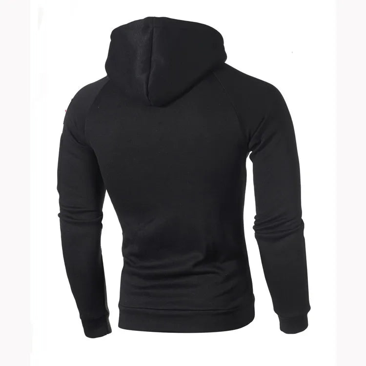 2019 Autumn Winter Sweater Men Fashion Hoody Large Size Warm Fleece Coat Men Sweaters Hooded Sweat Shirts Pull Homme Pullover