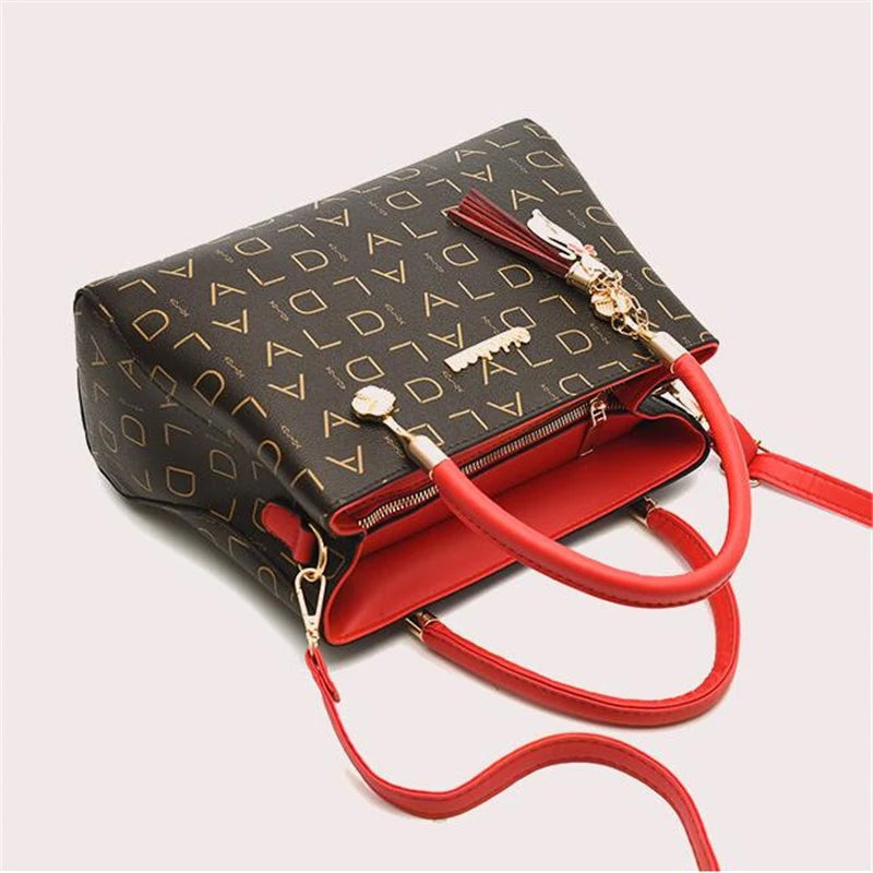 Artificial leather Women's Bags Luxury Shoulder Messenger Bag Crossbody For Women big capacity letter printing wild Ladies bags