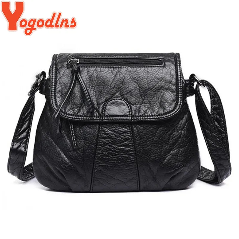 Yogodlns Fashion Designer Women's Bags New High Quality Crossbody Bag Soft PU Leather Shoulder Bag Fashion Female Bags Handbags