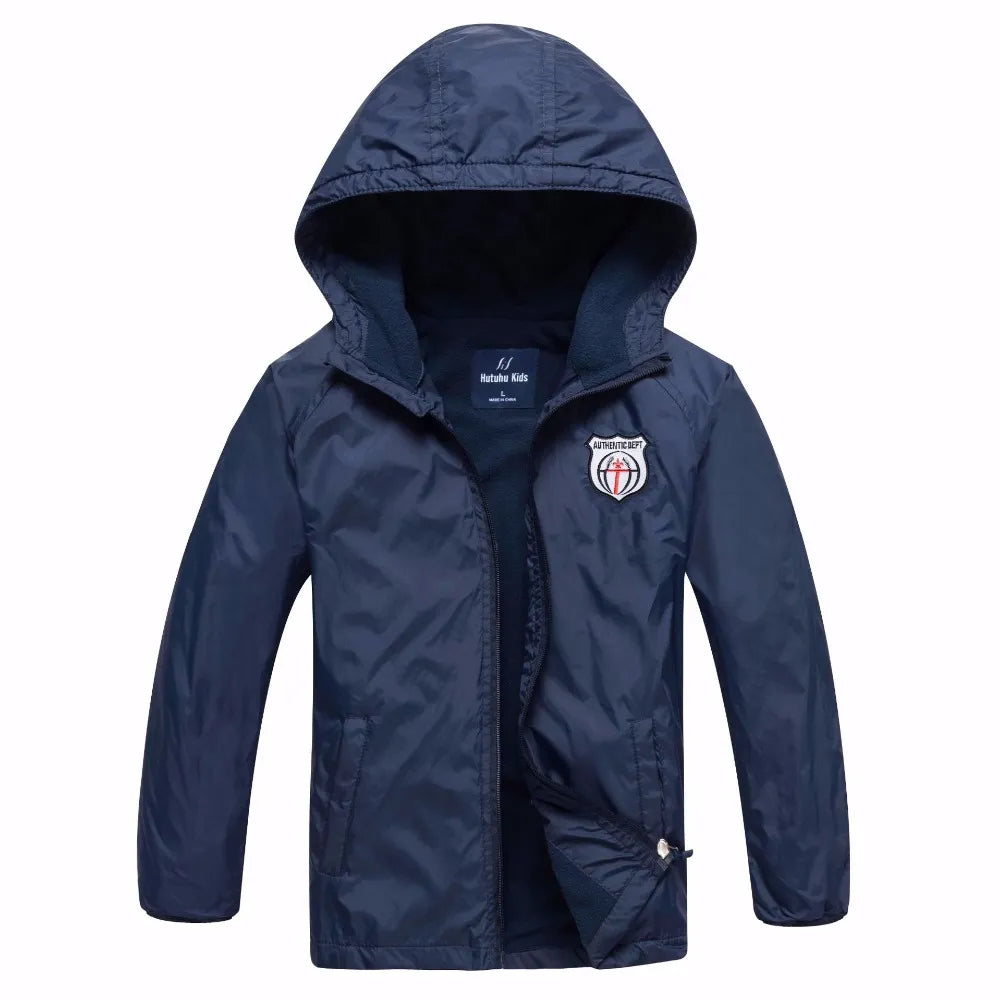 Brand Spring Windproof Waterproof Fleece Baby Boys Jackets Children Outerwear Child Coat Kids Outfits For 3-14 Years old