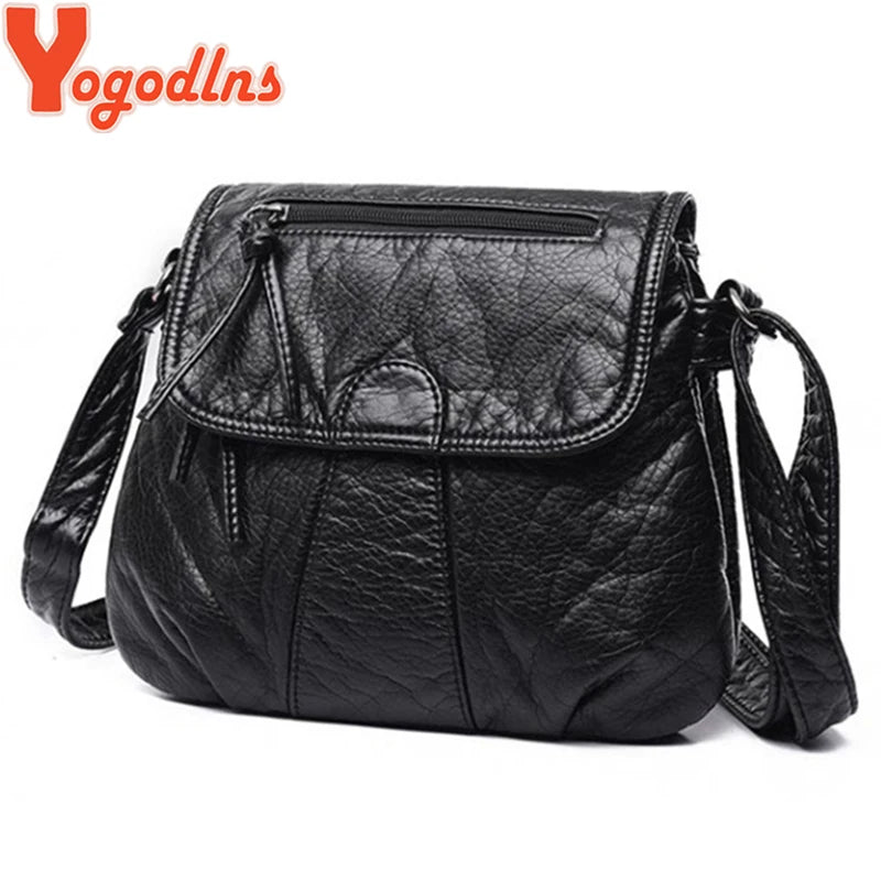 Yogodlns Fashion Designer Women's Bags New High Quality Crossbody Bag Soft PU Leather Shoulder Bag Fashion Female Bags Handbags