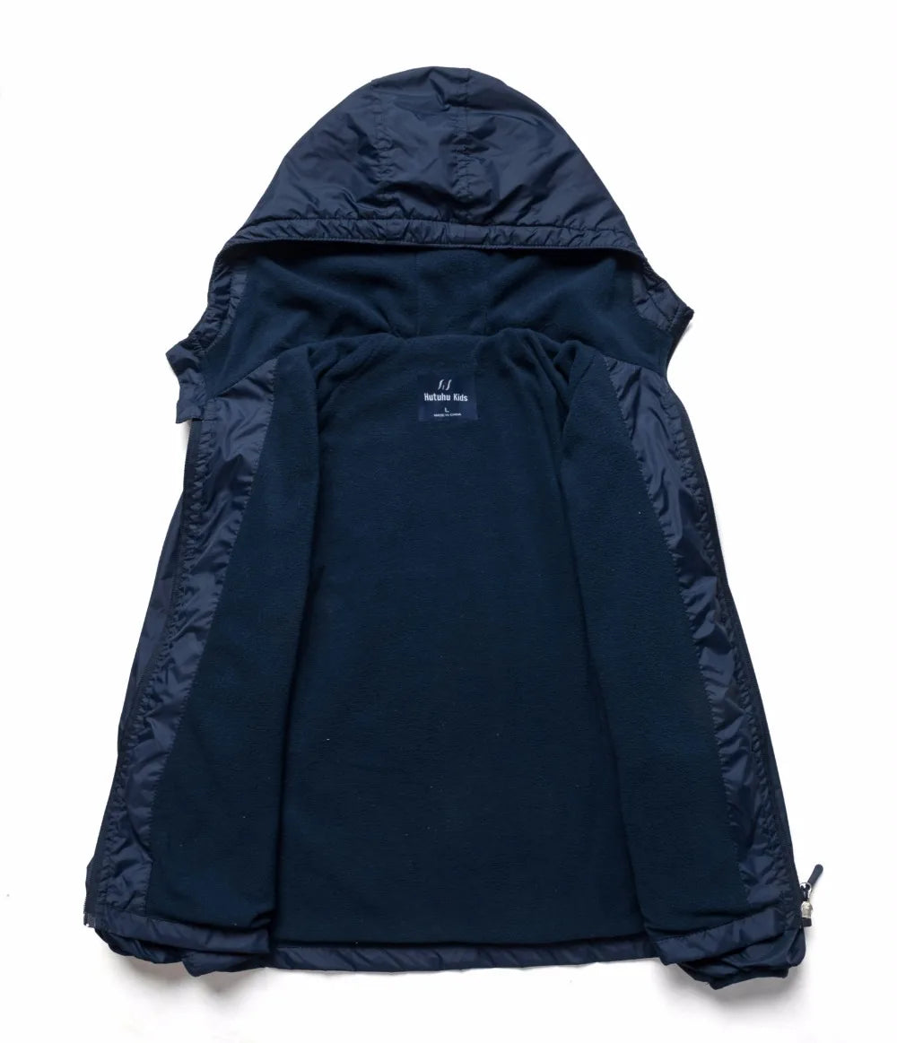 Brand Spring Windproof Waterproof Fleece Baby Boys Jackets Children Outerwear Child Coat Kids Outfits For 3-14 Years old