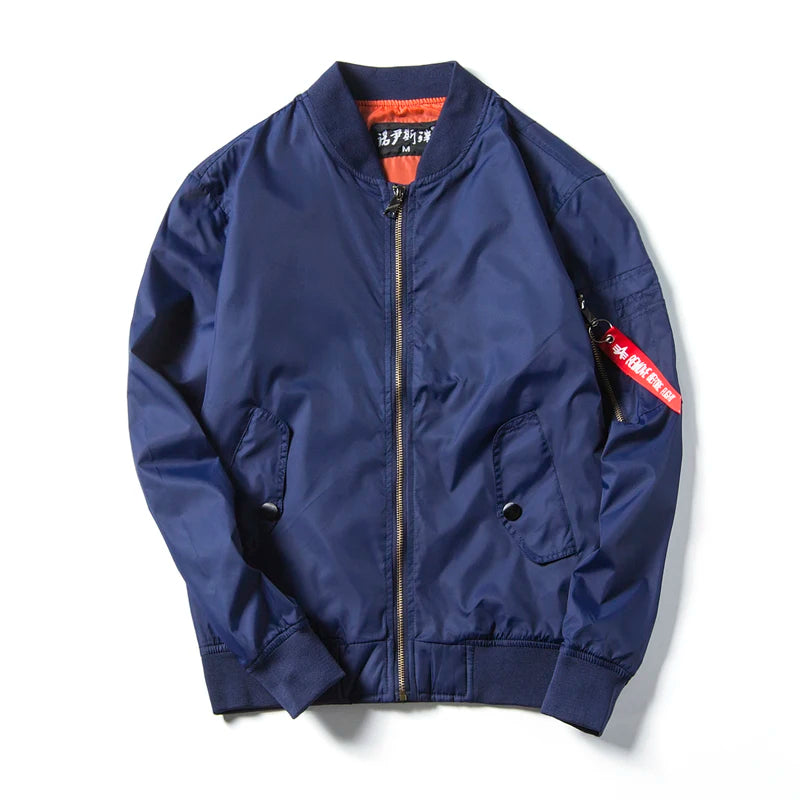 DIMUSI Autumn Bomber Jackets Men Air Force One jacket jaqueta mens causal Amry Pilot bomber jacket polo Jackets mens Clothing
