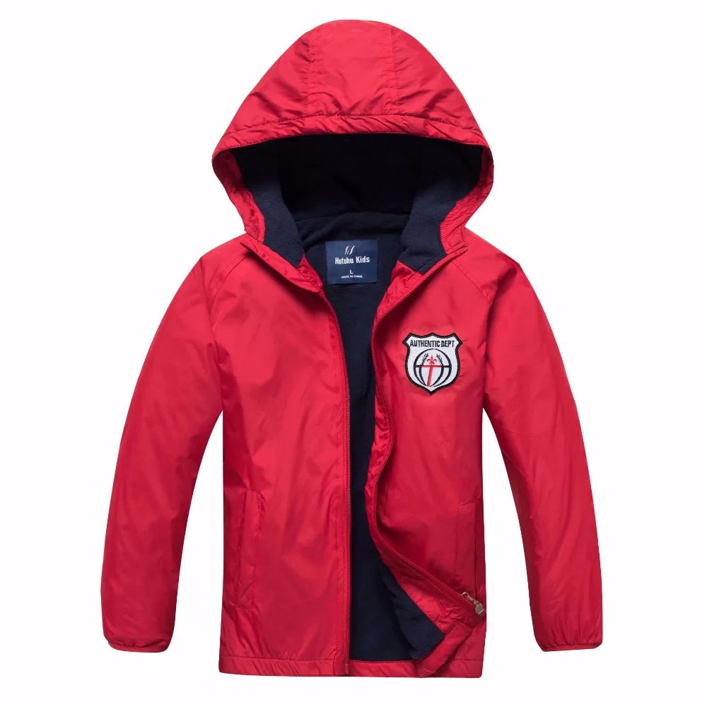 Brand Spring Windproof Waterproof Fleece Baby Boys Jackets Children Outerwear Child Coat Kids Outfits For 3-14 Years old