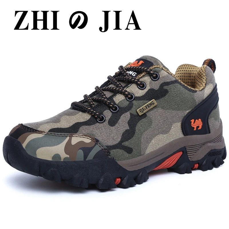 Casual cloth men's shoe sports shoe non-slip fashion shoes women's shoes camouflage waterproof couple hiking shoes outdoor train