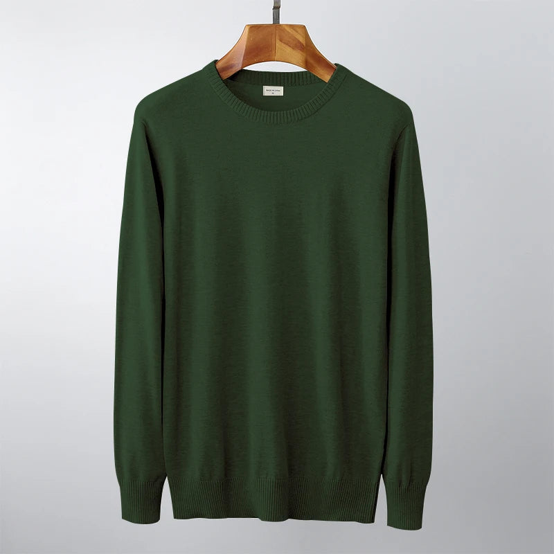 6XL 5XL Plus Size Men Sweaters Pullover Male Solid Cotton Pullovers Underwear Autumn Spring Winter Jersey Slim Sweater Jumper