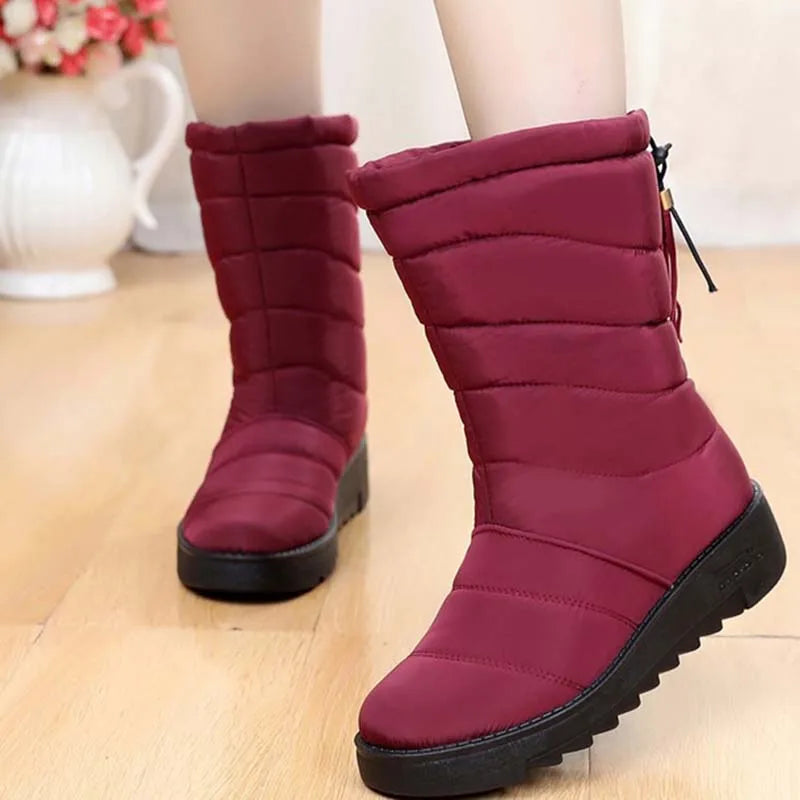 2020 Snow Ankle Boots Women Comfortable Boots For Woman Slip On Tassel Women's Shoes Waterproof Female Shoes Chaussures Femme