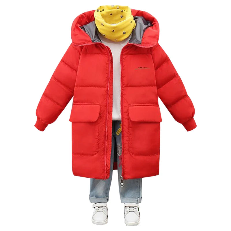 Boys winter coats & Jacket kids Zipper Sport jackets Fashion Patchwork thick Winter jacket Boy Girls Winter Coat kids clothes