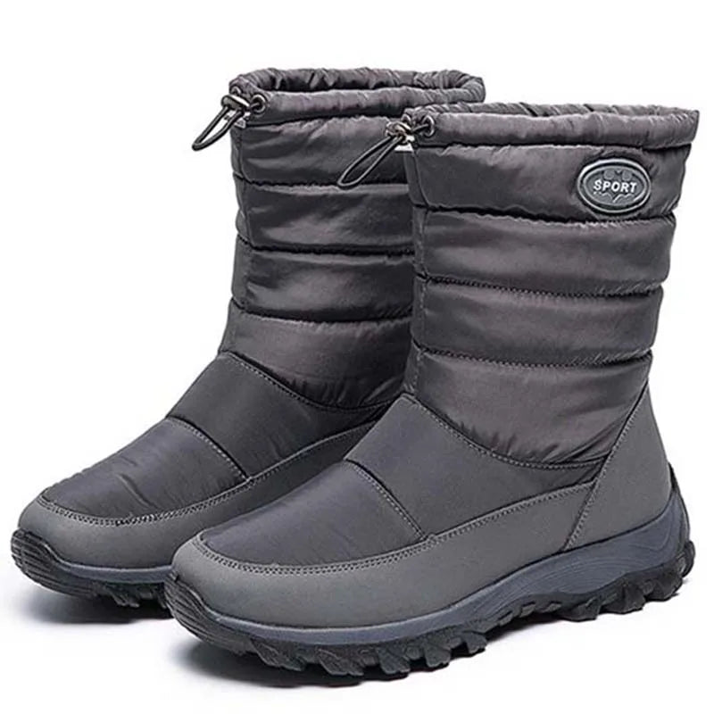 2020 Women's Shoes Waterproof Winter Boots Women Keep Warm Female Elastic Band Platform Boots Fashion Ladies Women's Warm Shoes