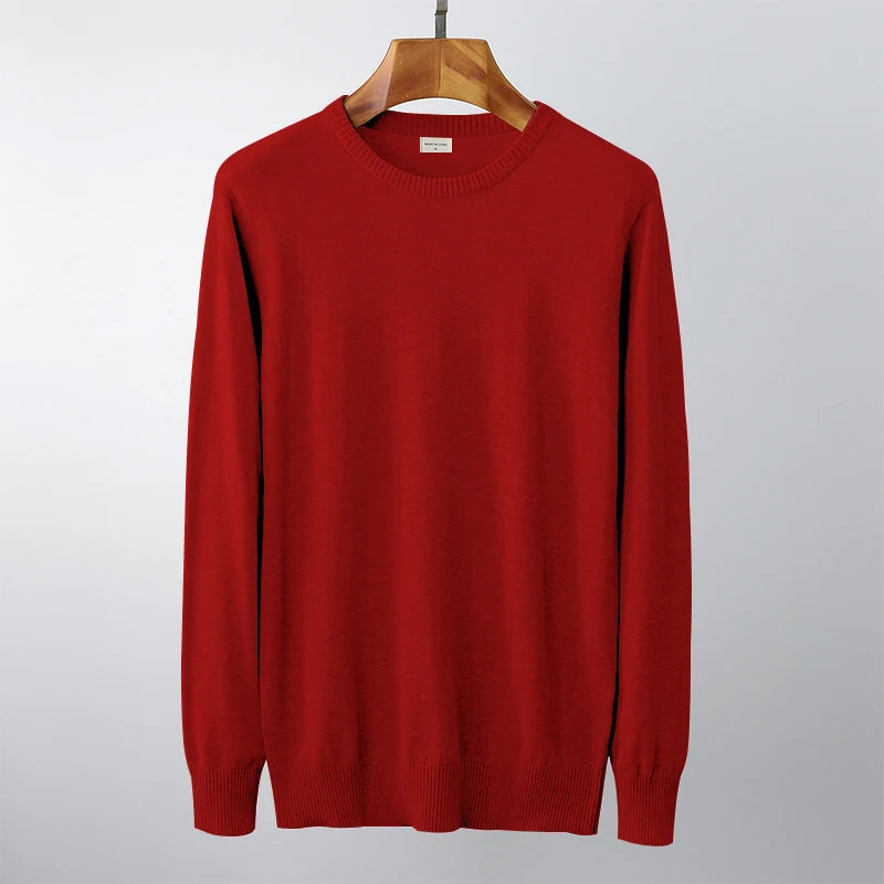 6XL 5XL Plus Size Men Sweaters Pullover Male Solid Cotton Pullovers Underwear Autumn Spring Winter Jersey Slim Sweater Jumper