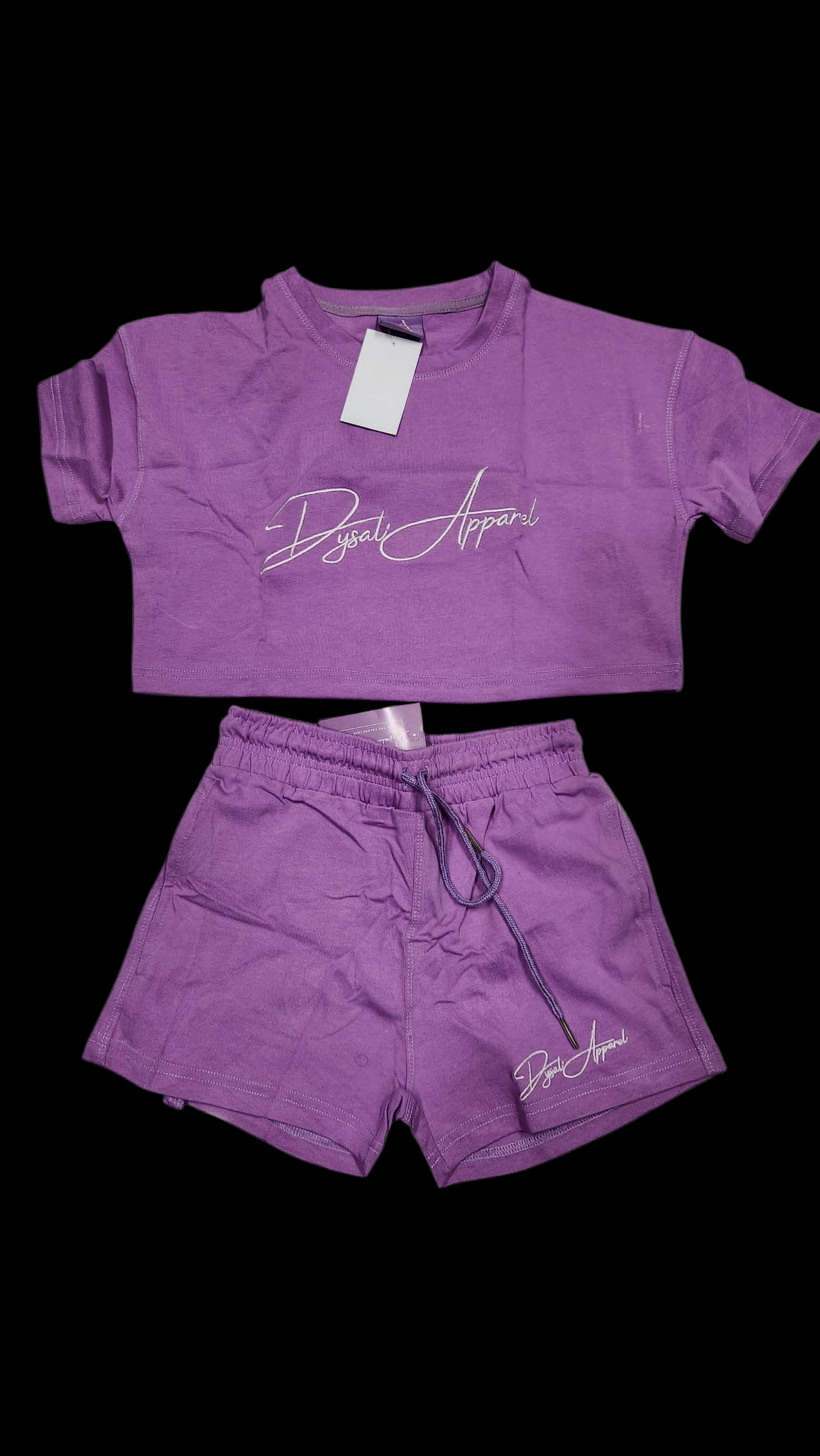 Dysali crop top short set
