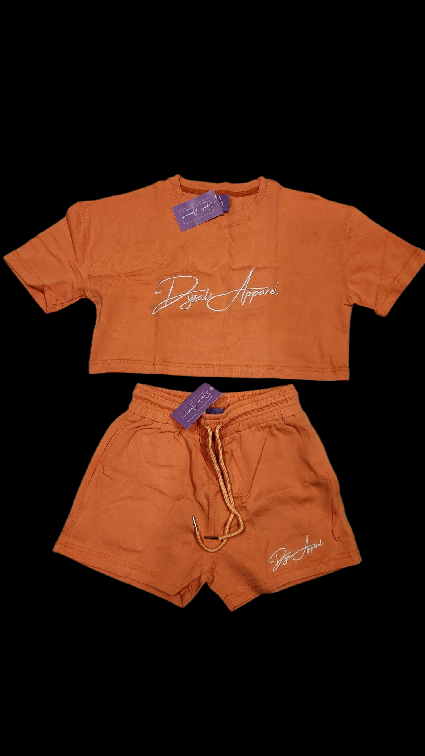 Dysali crop top short set