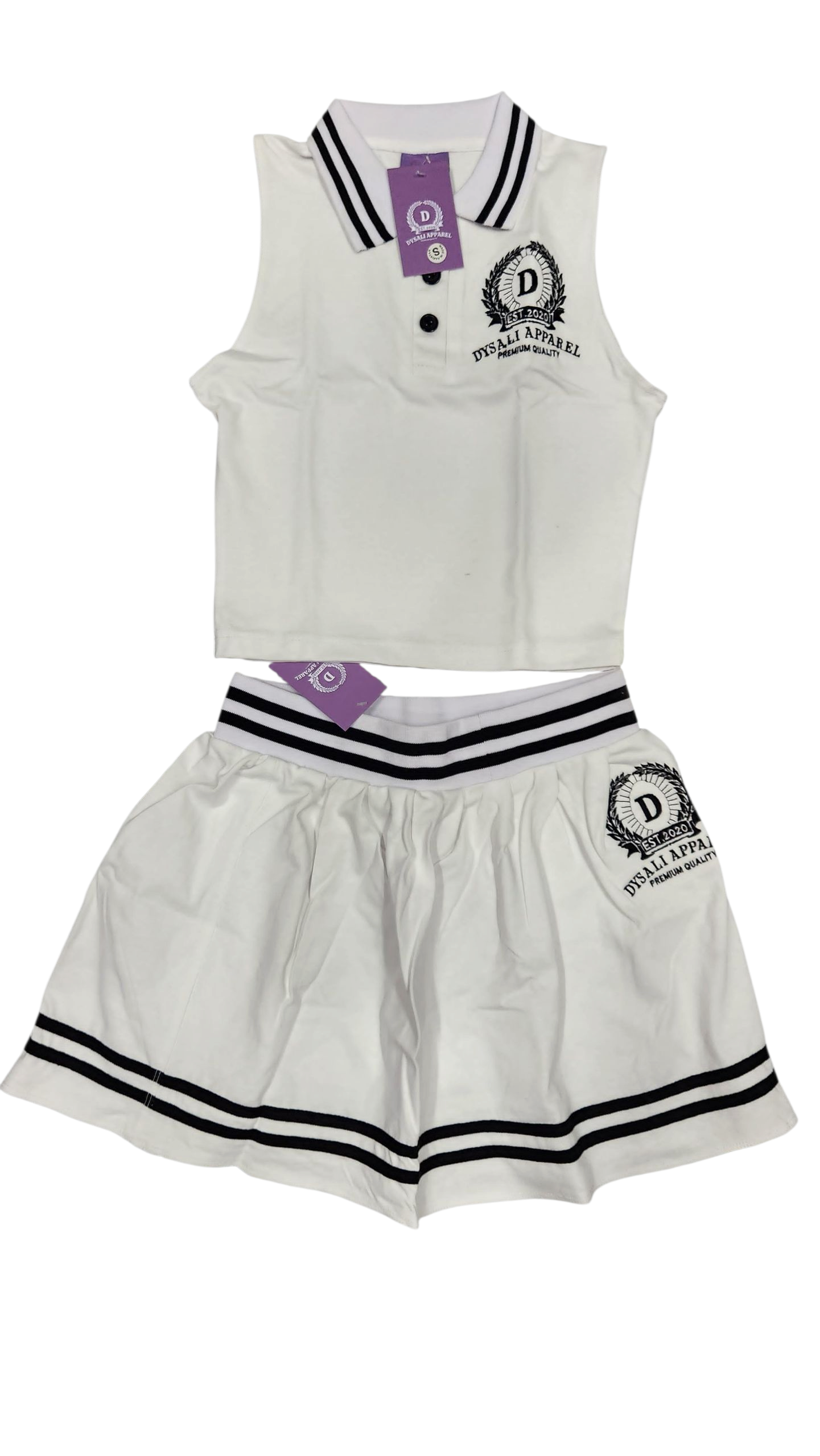 Dysali tennis skirt set