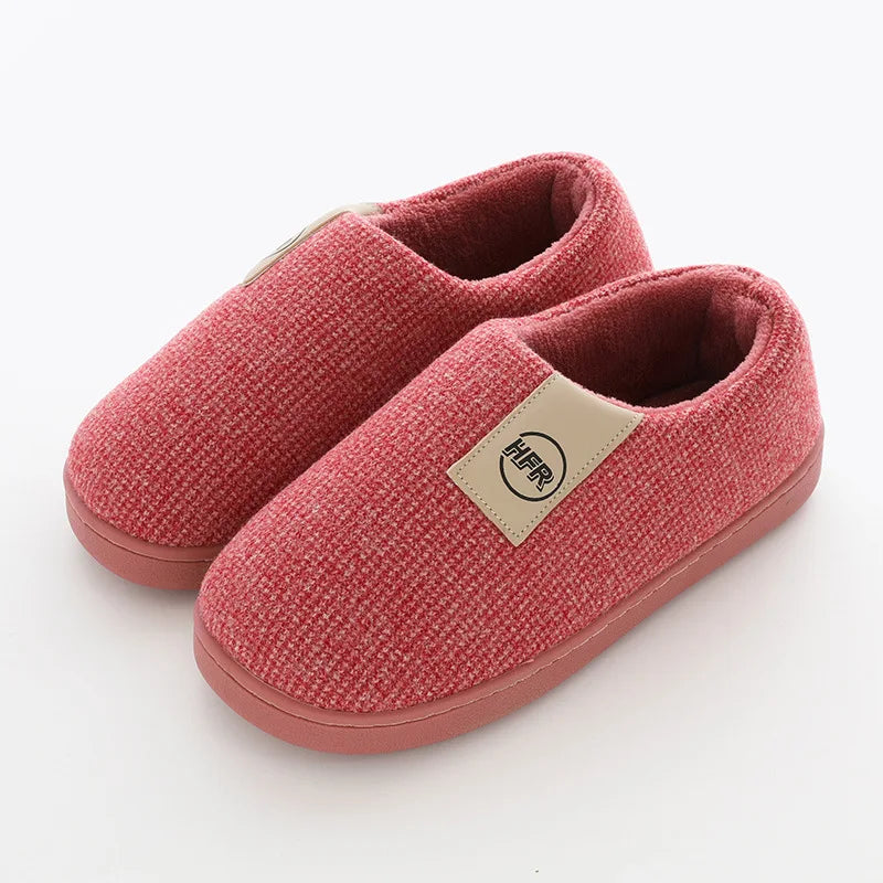 2023 Winter Warm Shoes Woman Men Indoor Slippers Soft Plush Lovers Home Floor Slipper Anti-slip Ladies Bedroom Slides SH08212