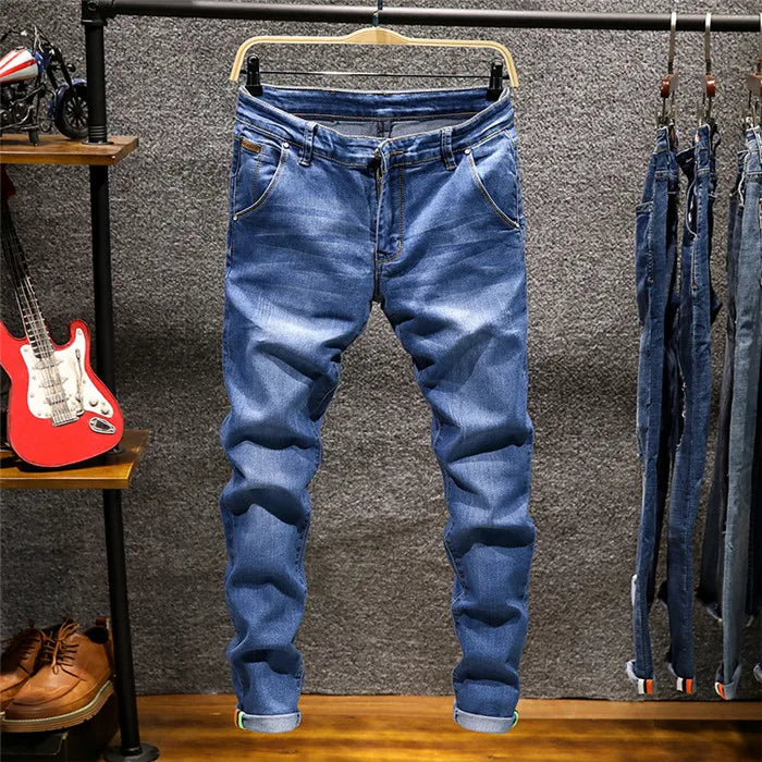 2022 Autumn New Fashion Boutique Stretch Casual Mens Jeans Skinny Jeans Men Straight Mens Denim Jeans Male Stretch Trouser Pants