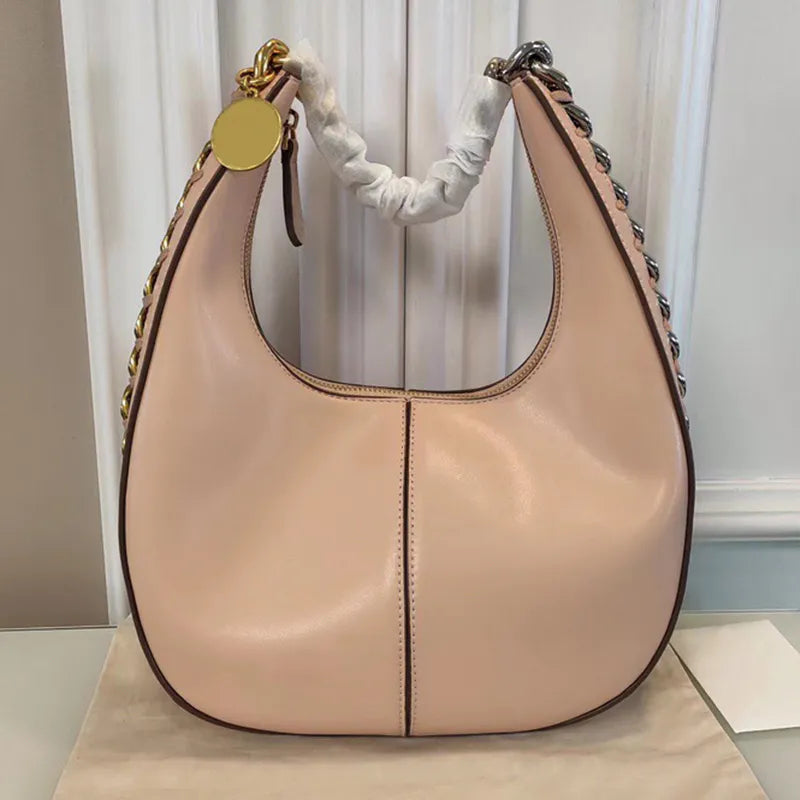 2022 TOP Leather Shoulder Bag Women's Fashion Armpit Bag Large Chain Hand Woven Handbag Large Capacity Handbag Ladies Purse