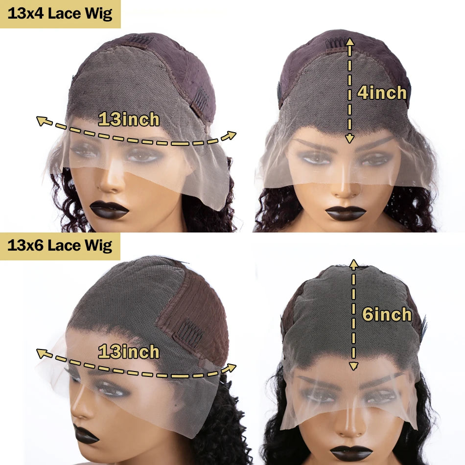 13x6 4/27 Highlight Body Wave HD Lace Frontal Wig 30 inch Curly 13x4 Transparent Lace Front Human Hair Lace Closure Wig