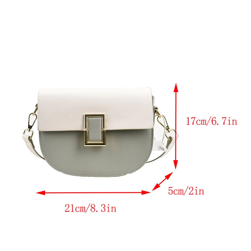 VC Spring New Women's Shoulder Bags Simple Fashion Designer Saddle Bag Crossbody Bags for Women Messenger Bag Women Leather