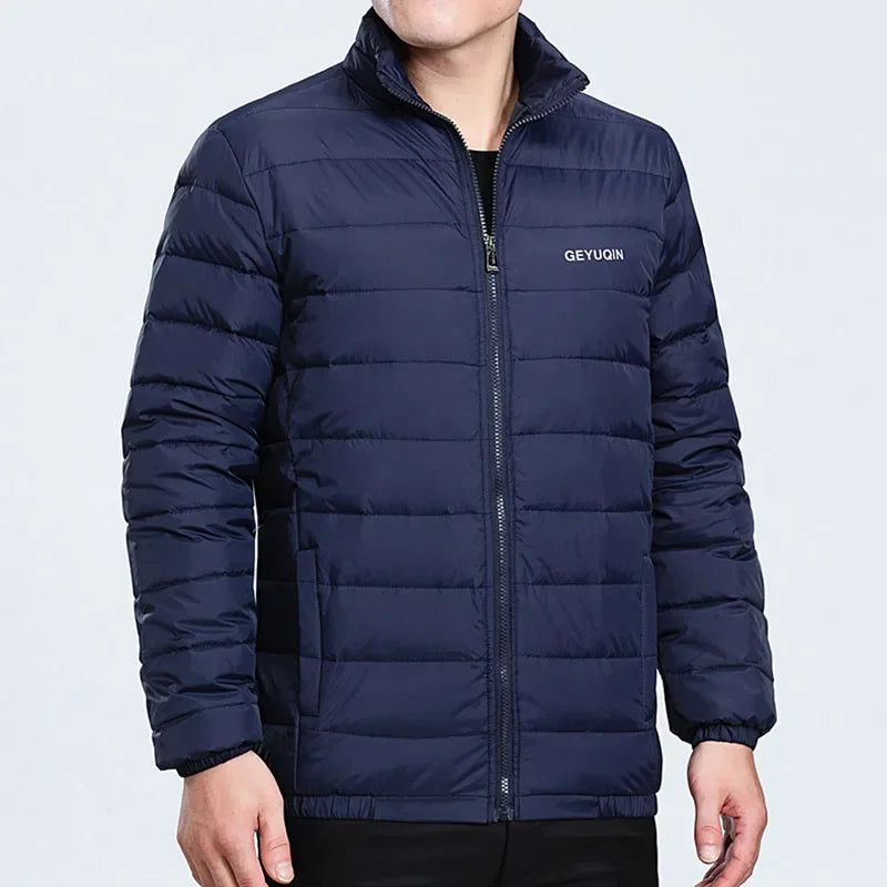 Big Size 2021 White Duck Down Men's Winter Jacket Ultralight Down Jacket Casual Outerwear Snow Warm Fur Collar Brand Coat Parkas