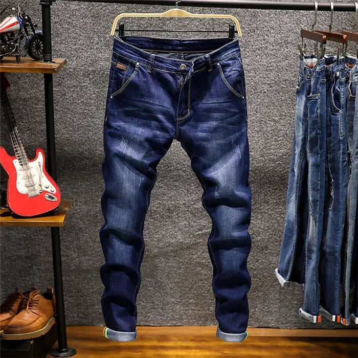 2022 Autumn New Fashion Boutique Stretch Casual Mens Jeans Skinny Jeans Men Straight Mens Denim Jeans Male Stretch Trouser Pants