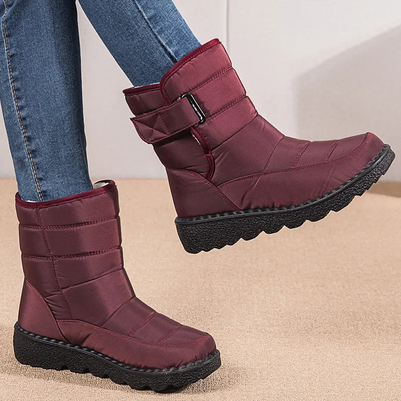 Women's Boots Low Heels Women Winter Boots 2023 Trend Winter Shoes For Women Waterproof Snow Botas Mujer Heels Boots With Fur