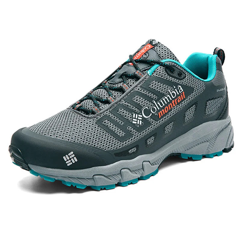 SALUDAS Men Sneakers Outdoor Hiking Shoes Non-slip Wear-resistant Breathable Shock Absorption High-quality Light Men Sport Shoes