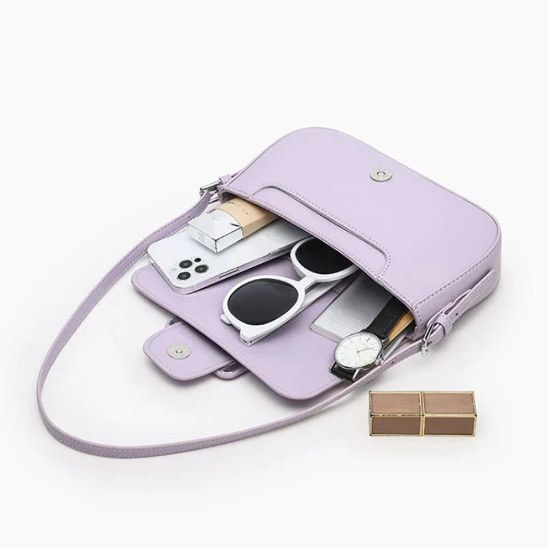 Coolcept 2023 New Women's Bags High Quality Street Style Armpit Shoulder Bag Fashion Buckle Casual Zipper Handbag Candy Color