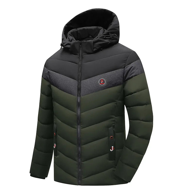 Windbreakker Jackets For Men Winter Men's Clothes Male 2023 Coat Parkas Wind-Resistant Keep Warm Outdoors Thick