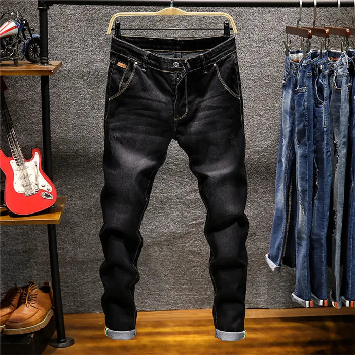 2022 Autumn New Fashion Boutique Stretch Casual Mens Jeans Skinny Jeans Men Straight Mens Denim Jeans Male Stretch Trouser Pants