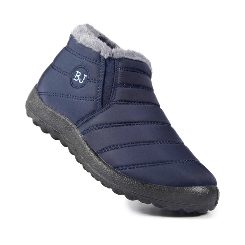 2023 Women Boots Snow Fur Women Shoes Platform Slip On Woman Ankle Boots Shoes Flat Botas Waterproof Mujer Winter Boot Female