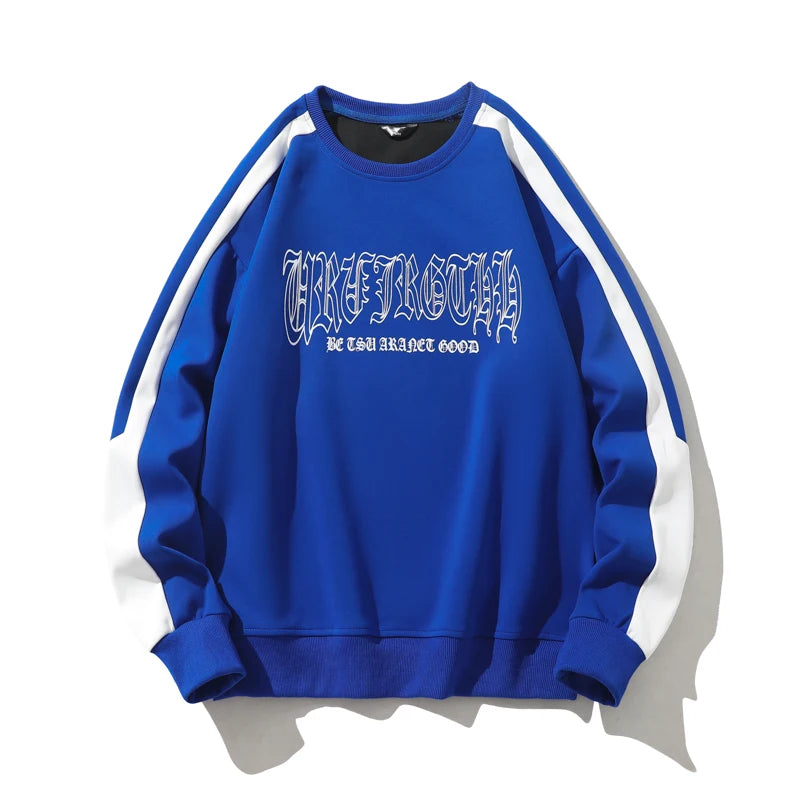 Autumn Fashion Hip Hop Men Casual Sweatshirt Hoodie Harajuku Streetwear Pullover Male Patchwork Loose Long Sleeve O-Neck Hoodies