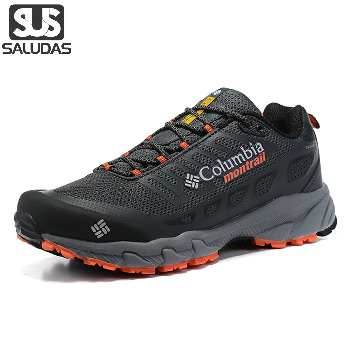 SALUDAS Men Sneakers Outdoor Hiking Shoes Non-slip Wear-resistant Breathable Shock Absorption High-quality Light Men Sport Shoes