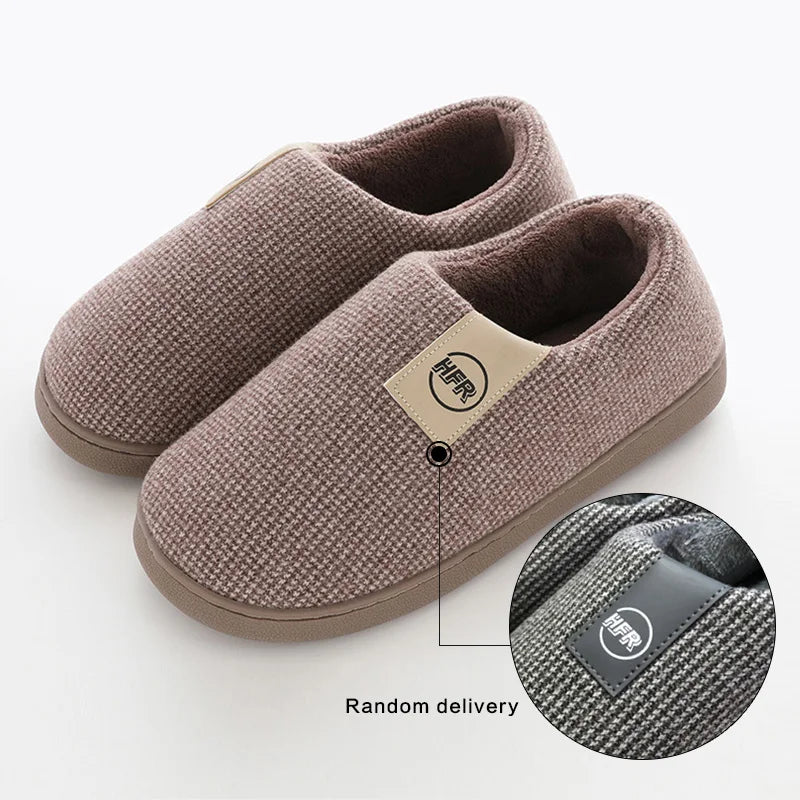 2023 Winter Warm Shoes Woman Men Indoor Slippers Soft Plush Lovers Home Floor Slipper Anti-slip Ladies Bedroom Slides SH08212