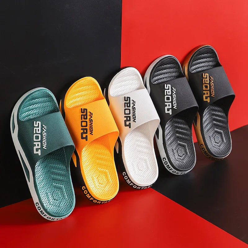 47 Big Size Men Fashion Platform Flip-flops Women Simplicity Beach Seaside Slides Bathroom Anti Slip Indoor Soft Sole Slipper