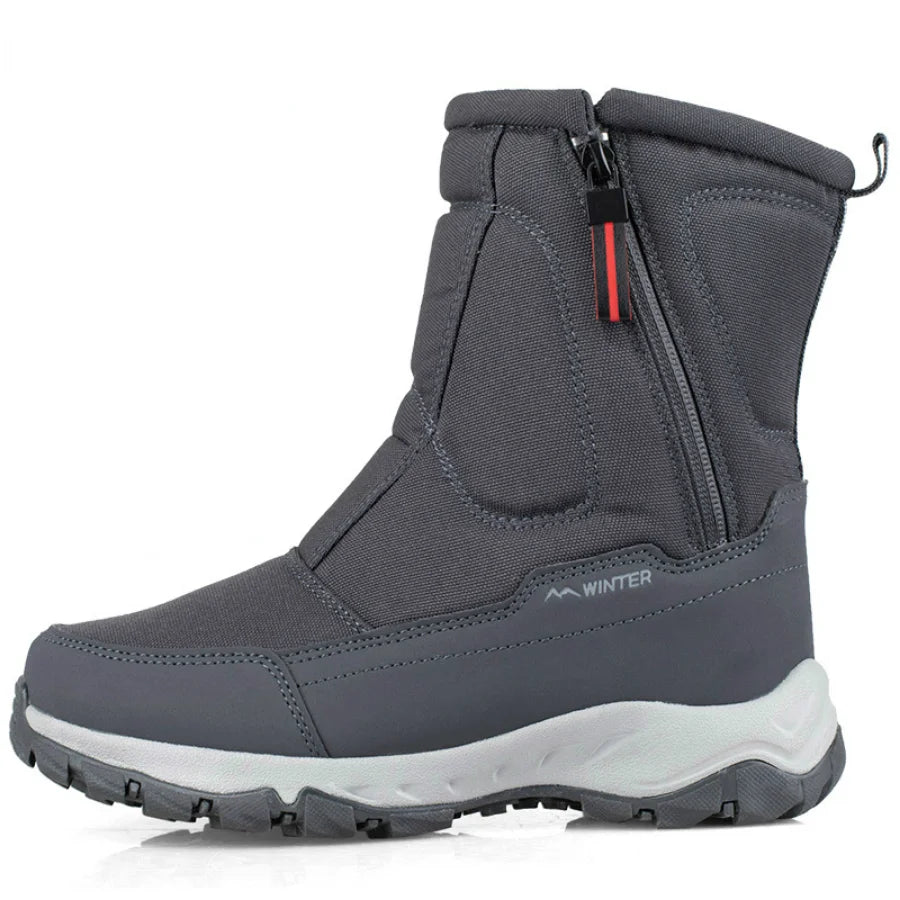 Women Snowboots Women's Winter Shoes Couple Snow Boots Ankle Boots Canvas Plush Boots Zipper Platform Boots Botas Mujer
