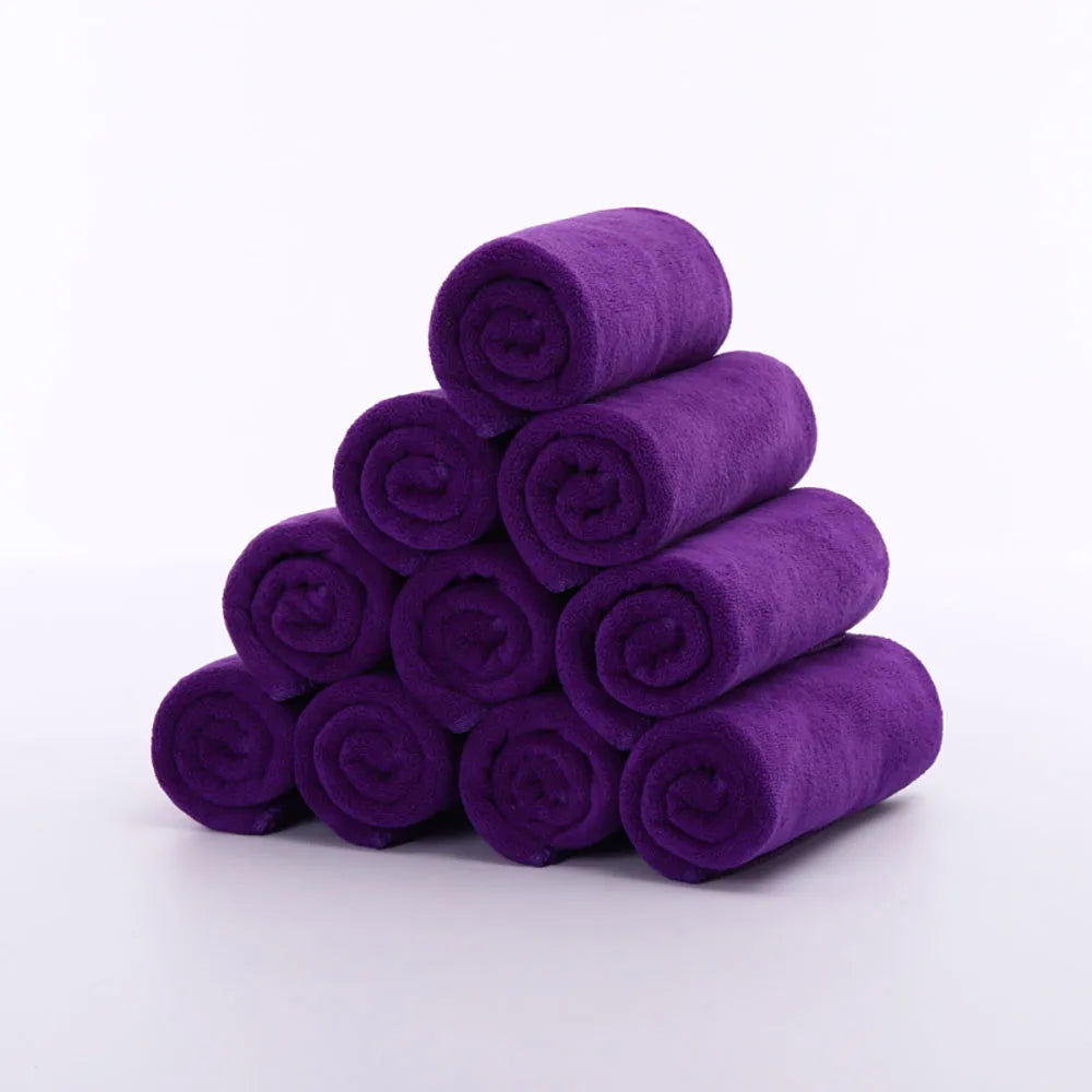 5/10/20PCS Bleach Proof Salon Towels Microfiber Absorbent Salon Hand Towels for Gym Bath Spa Shaving Shampoo Home Hair Drying
