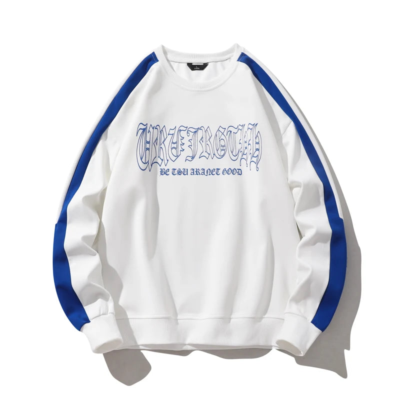 Autumn Fashion Hip Hop Men Casual Sweatshirt Hoodie Harajuku Streetwear Pullover Male Patchwork Loose Long Sleeve O-Neck Hoodies