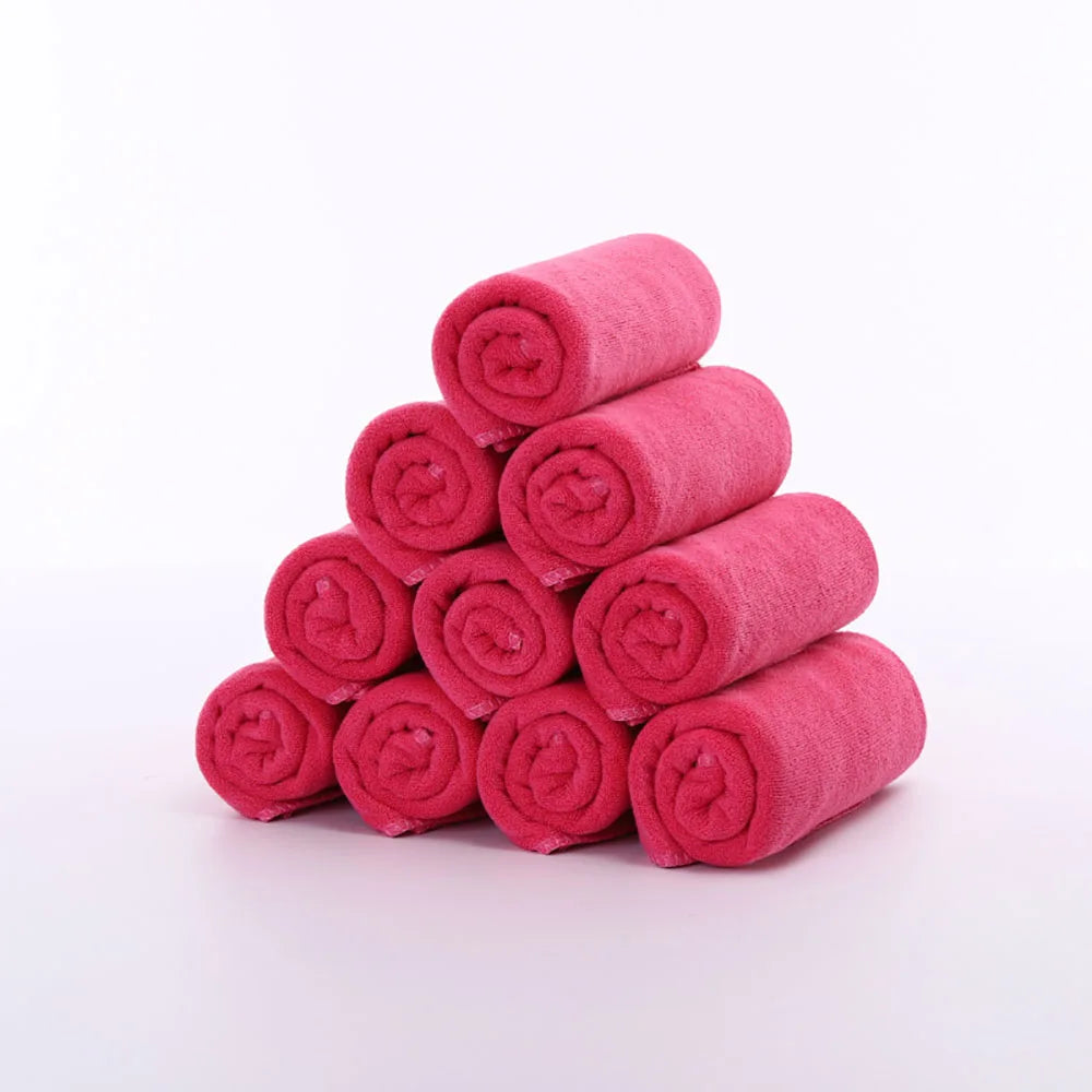 5/10/20PCS Bleach Proof Salon Towels Microfiber Absorbent Salon Hand Towels for Gym Bath Spa Shaving Shampoo Home Hair Drying