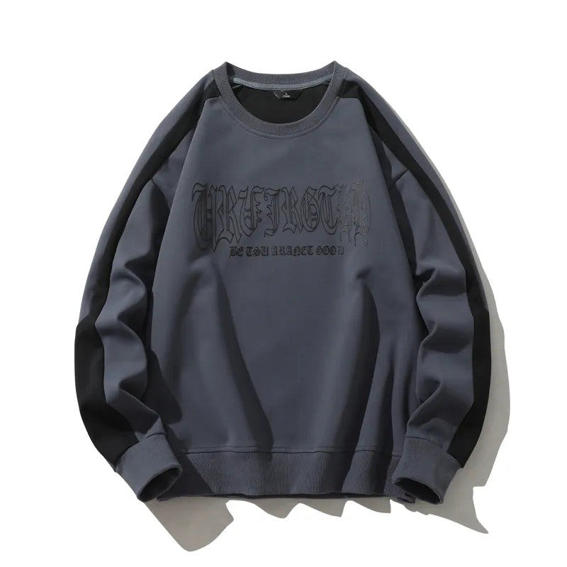 Autumn Fashion Hip Hop Men Casual Sweatshirt Hoodie Harajuku Streetwear Pullover Male Patchwork Loose Long Sleeve O-Neck Hoodies