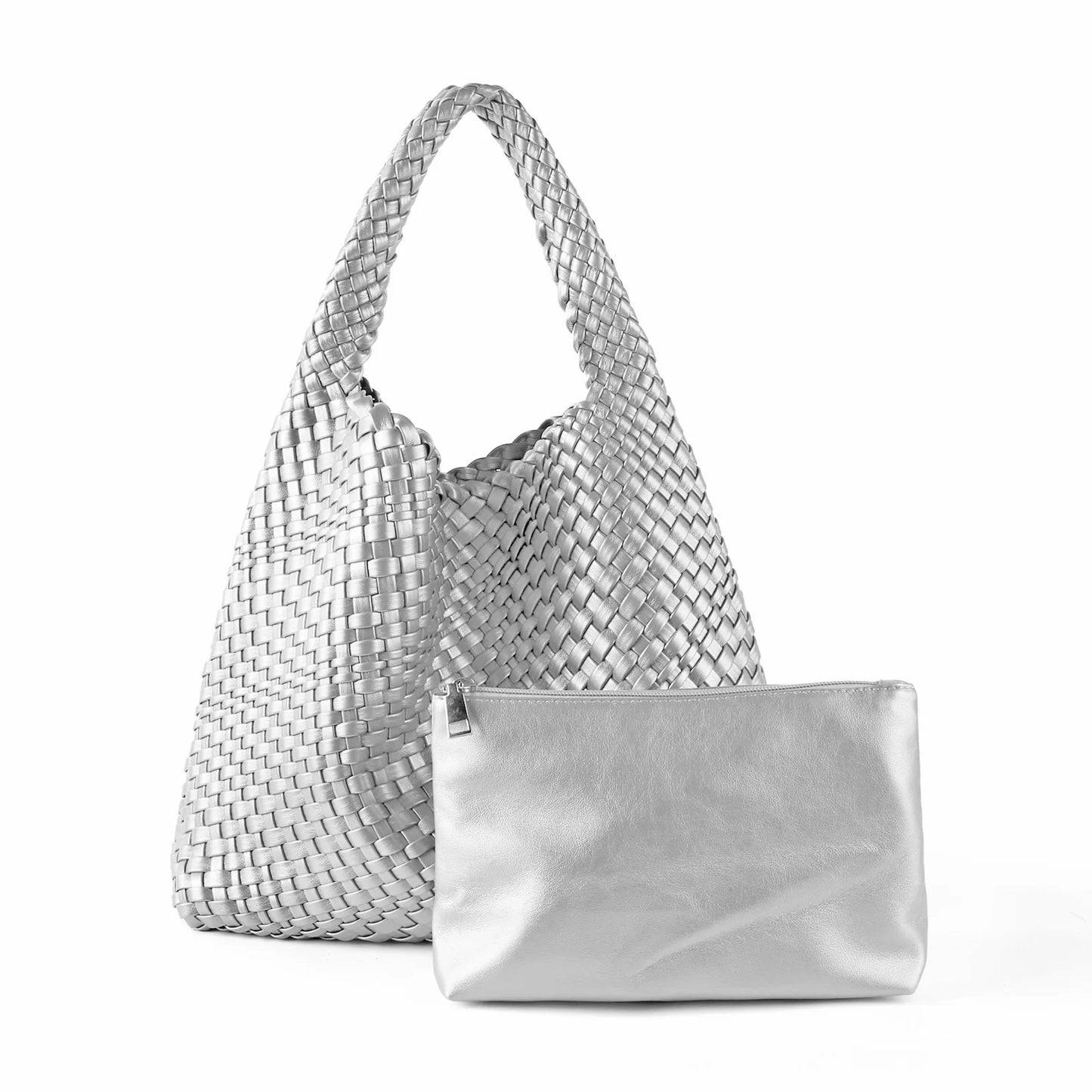 ZR DIARY Handmade Woven Bag Women PU Leather Large Capacity Totes Fashion Shoulder Bag 224BZ9389-1